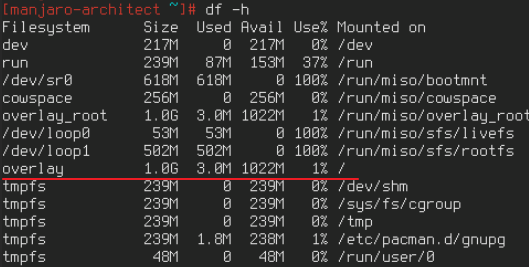 执行命令后,有1G的空间了